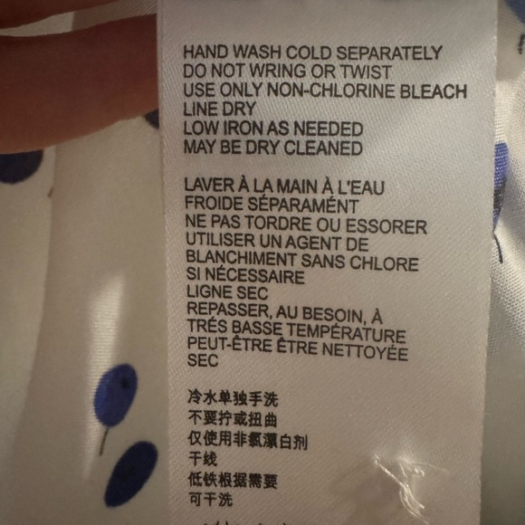 Anthropologie Blue and Green Floral Button-Down Shirt - Picture 4 of 4